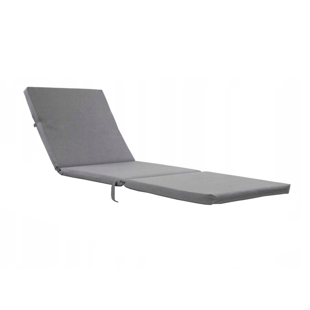 Vankúš na ležadlo Daytona, farba sivá, tkanina S-550 Melange, rozmery 192 x 64 cm, upevnenie pomocou gumového pásu, vodoodolný, Melange S-23