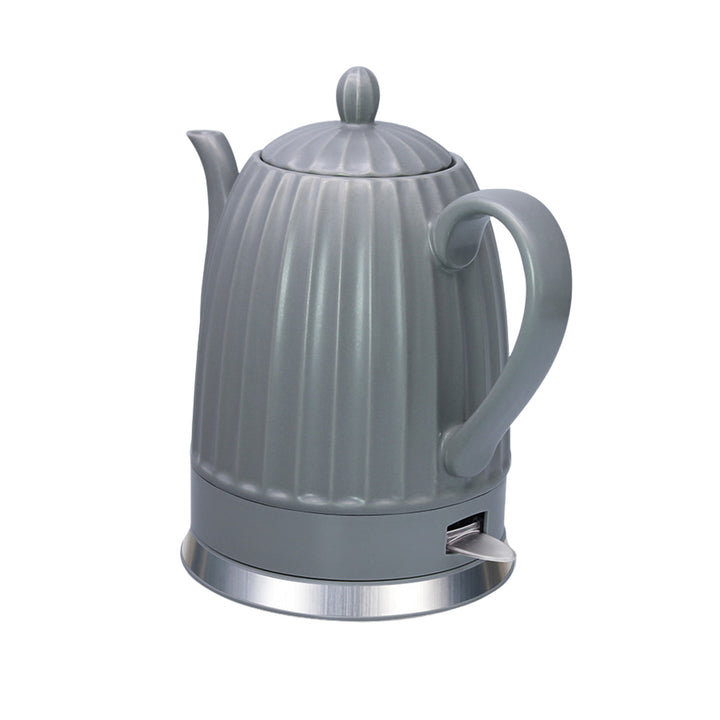 Keramická rýchlovarná kanvica Maestro, farba sivá, výkon 1500 W, objem 1,5 l, otočná základňa, ukazovateľ hladiny vody, napájací kábel 65 cm, MR-077
