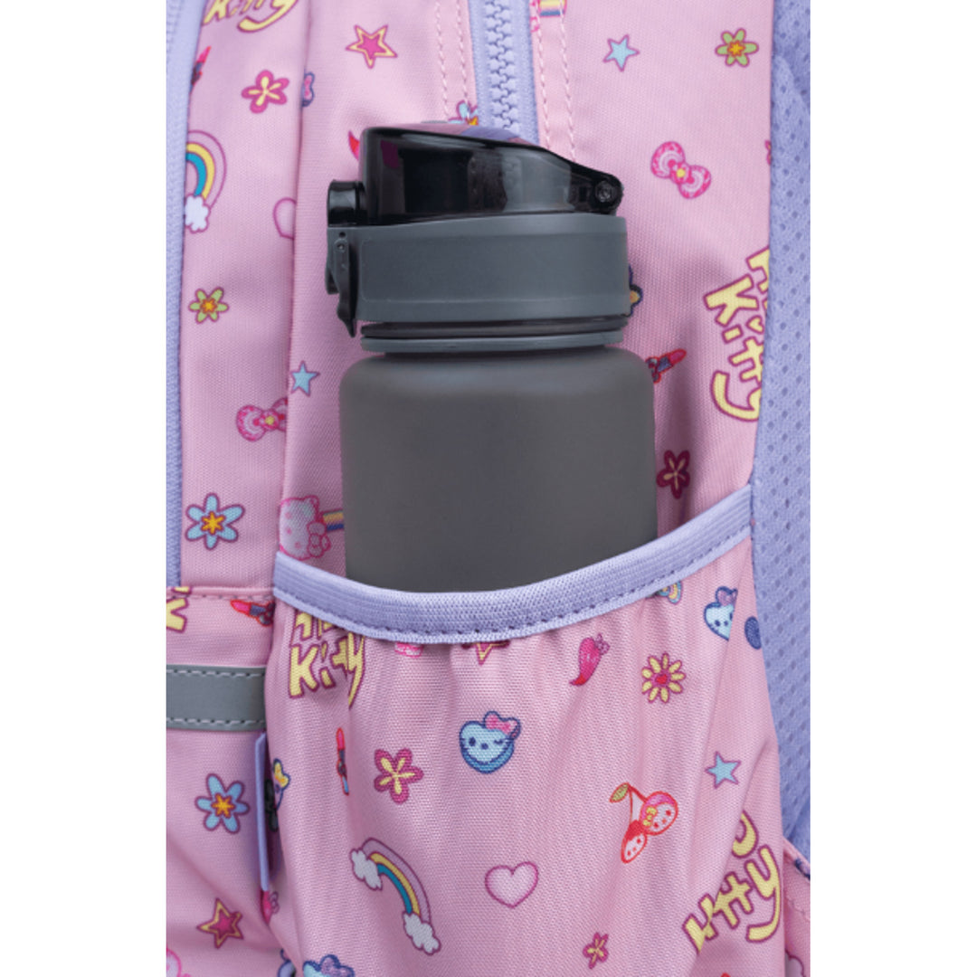 Školský batoh Hello Kitty Coolpack, veľkosť Primo Pro (16"), tvarované chrbtové čelo a polstrované ramenné popruhy, 2 hlavné priehradky a vrecko na notebook, zosilnené dno, F162025