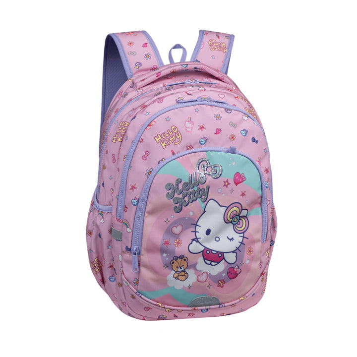 Školský batoh Hello Kitty Coolpack, veľkosť Primo Pro (16"), tvarované chrbtové čelo a polstrované ramenné popruhy, 2 hlavné priehradky a vrecko na notebook, zosilnené dno, F162025
