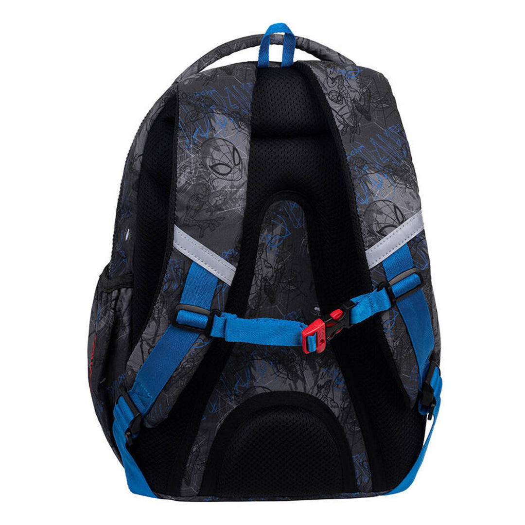 Školský batoh Spiderman Coolpack, veľkosť Jerry (15"), tvarované chrbátové čelo, 3 priestranné priehradky, zosilnené dno, F029777