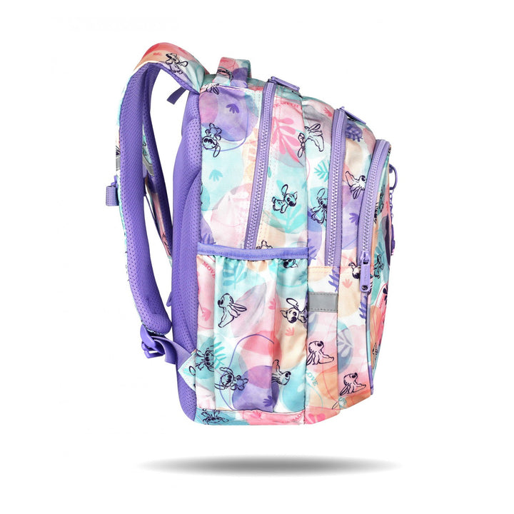 Školská sada Stitch Coolpack, dvojkomorový batoh Jerry (15"), puzdro na ceruzky Jumper 3 a športová taška na topánky