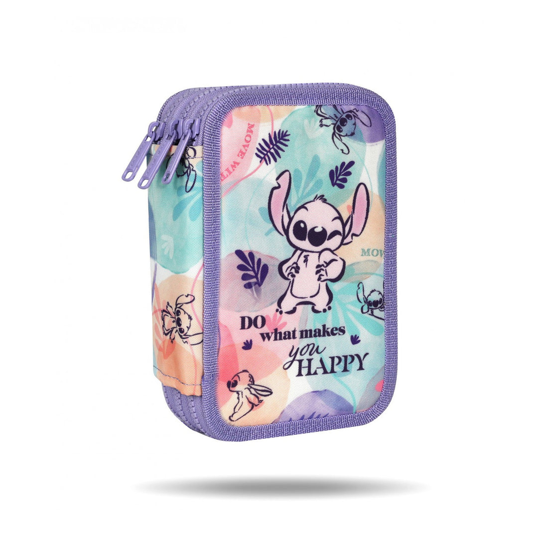 Školská sada Stitch Coolpack, dvojkomorový batoh Jerry (15"), puzdro na ceruzky Jumper 3 a športová taška na topánky
