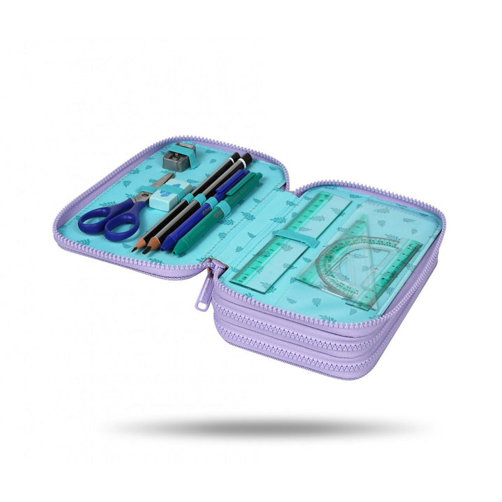 Školská sada Stitch Coolpack, dvojkomorový batoh Jerry (15"), puzdro na ceruzky Jumper 3 a športová taška na topánky