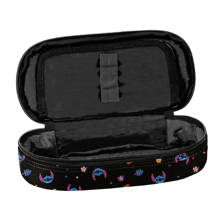Školská súprava Stitch Paso, batoh s tromi priehradkami, oddelením na notebook a zosilneným dnom, puzdro na písacie potreby s gumičkami, vrece na topánky, ktoré sa dá pripnúť na chrbát, DS26MM