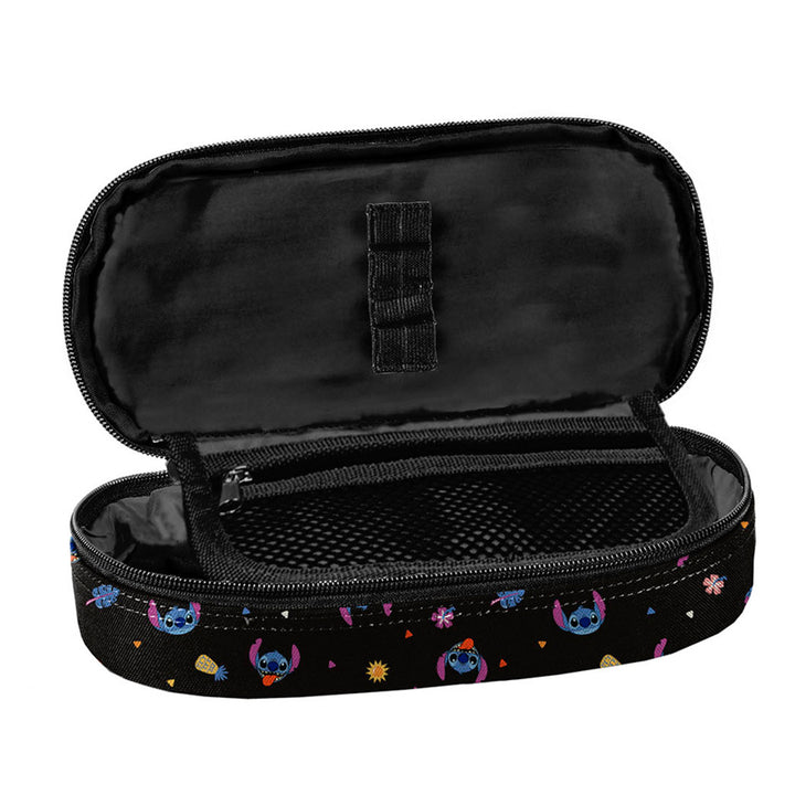 Školská súprava Stitch Paso, batoh s tromi priehradkami, oddelením na notebook a zosilneným dnom, puzdro na písacie potreby s gumičkami, vrece na topánky, ktoré sa dá pripnúť na chrbát, DS26MM