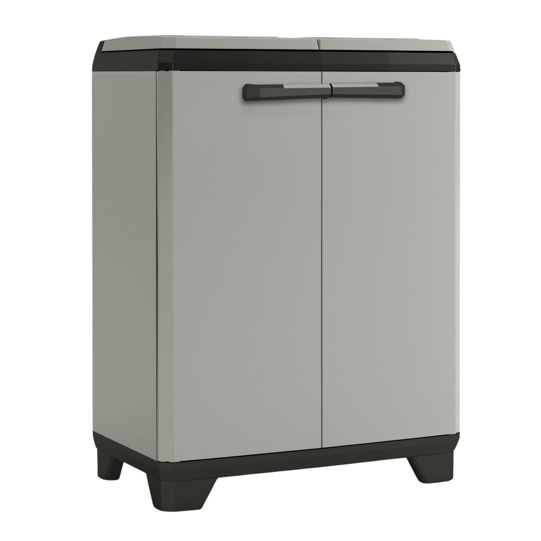 Odpadkový kontajner Keter Planet, objem 2x110 l, farba sivá, 68x39x92 cm, 246640