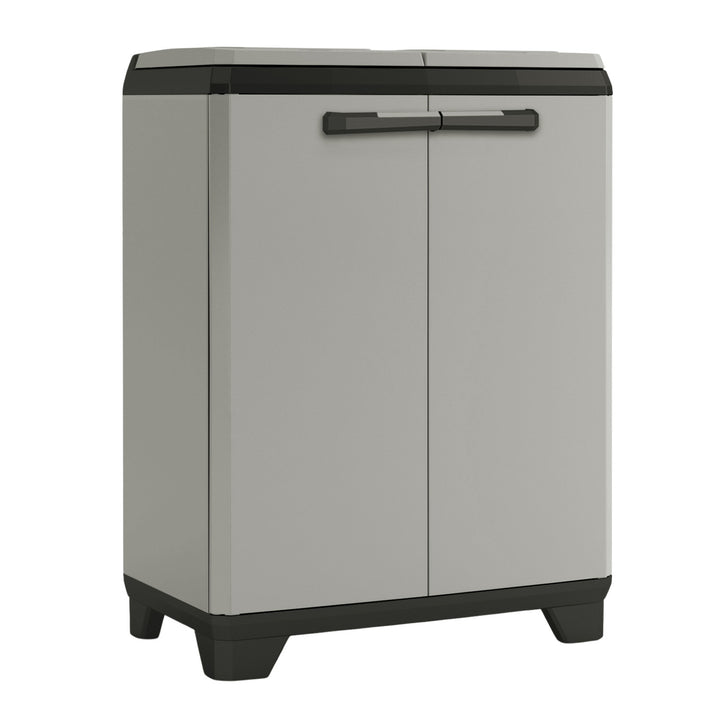 Odpadkový kontajner Keter Planet, objem 2x110 l, farba sivá, 68x39x92 cm, 246640