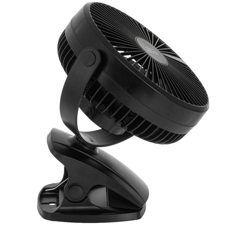 Stolný ventilátor s klipom, na batériu, 15,5 cm, otočný o 360°, USB-C, Adler
