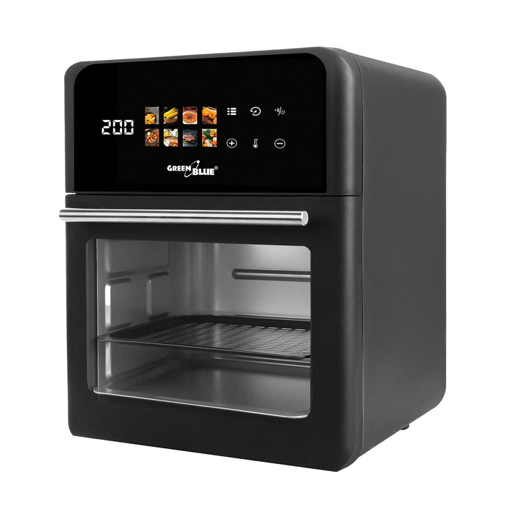 Beztuková fritéza AIR FRYER GreenBlue, výkon 1800 W, objem 10 l, 8 programov, príslušenstvo, časovač, GB950 + teplomer/sonda na potraviny, GreenBlue GB178