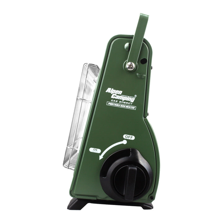 Prenosný plynový varič Alpen Camping, 2 v 1, spotreba plynu 124 g/h, piezoelektrické zapaľovanie, ICELAND IK-1000 PRO+ 4x plynová kartuša 227 g GreenBlue. Certifikát: Pi 0875, v súlade s normou EN 417