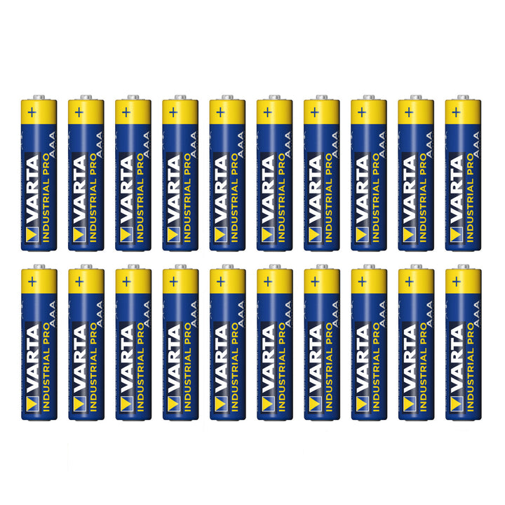 20 ks alkalických batérií R-03 LR03 AAA Varta Industrial 4003