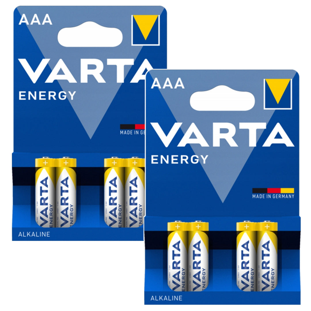 8x batérie R-03 LR03 AAA 1,5 V Value Pack 4103 Varta Energy