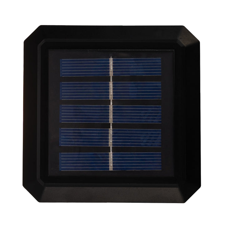Solárna LED lampa na stĺpik GreenBlue, 80 x 80 mm, oblúkový kryt, 3200 K, GB127 WW, 2 ks