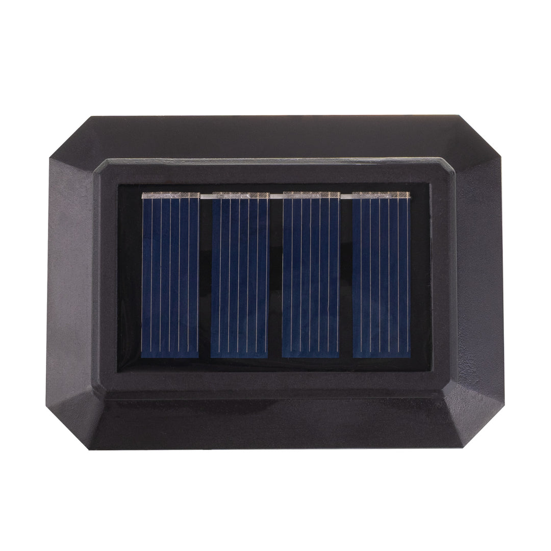 Solárna LED lampa na stĺpik GreenBlue, 60 × 40 mm, oblúkový kryt, 3200 K, GB125 WW, 4 ks