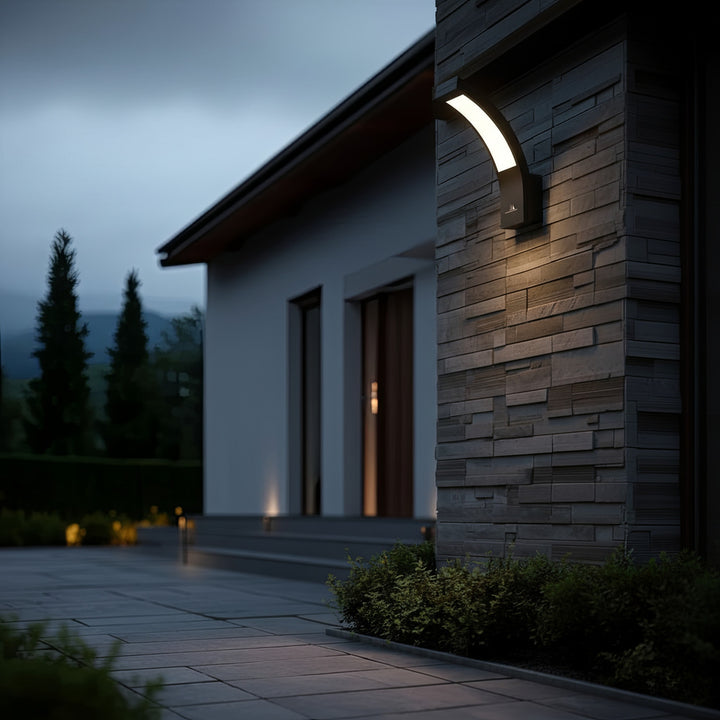 LED fasádne svietidlo Maclean, 800 lm, IP54, 10 W, prirodzená biela farba (4000 K), čierna farba, MCE343 B, 2 ks