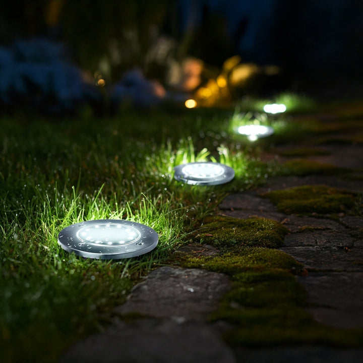 Solárna záhradná LED lampa Maclean IP44, 12 LED SMD, 4000 K, Ni-MH 600 mAh, 0,7 W, MCE318, 4 ks