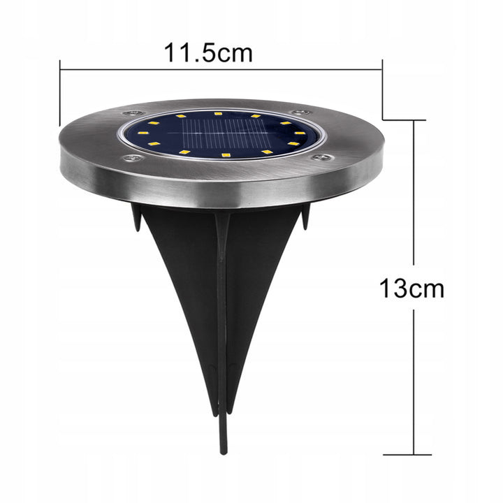 Solárna záhradná LED lampa Maclean IP44, 12 LED SMD, 4000 K, Ni-MH 600 mAh, 0,7 W, MCE318, 4 ks