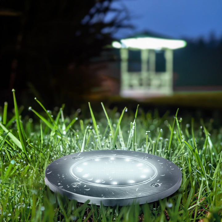 Solárna záhradná LED lampa Maclean IP44, 12 LED SMD, 4000 K, Ni-MH 600 mAh, 0,7 W, MCE318, 4 ks