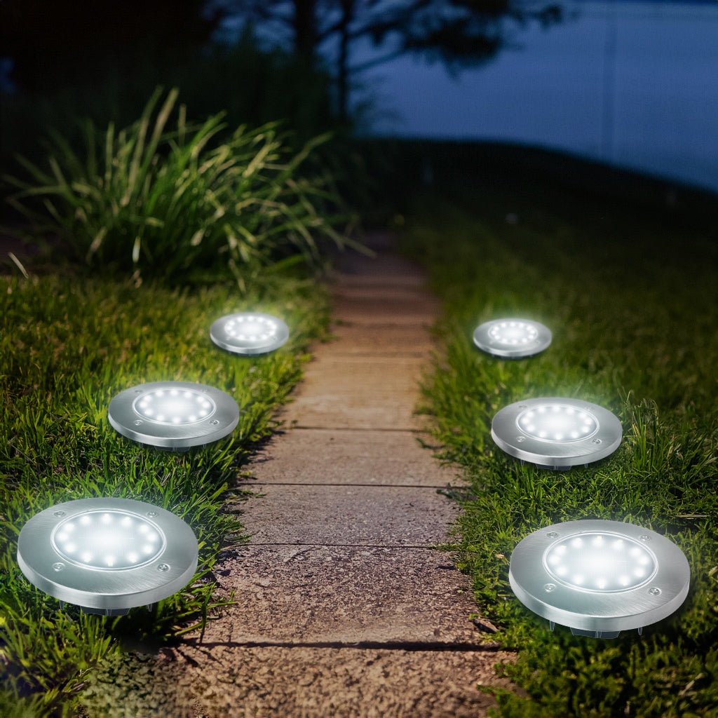 Solárna záhradná LED lampa Maclean IP44, 12 LED SMD, 4000 K, Ni-MH 600 mAh, 0,7 W, MCE318, 4 ks