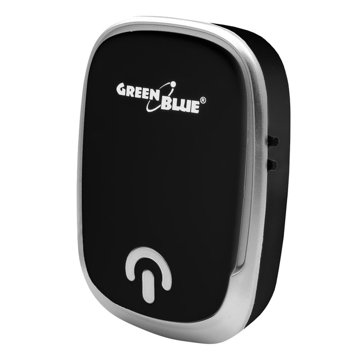 Bezdrôtový zvonček GreenBlue, 38 melódií, 90 dB, čierny, dosah až 200 m, GB404 B