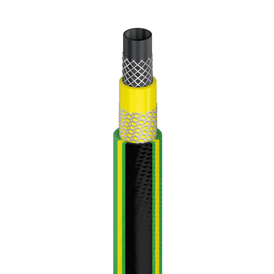 Vozík na hadicu Cellfast Aluplus 1/2" 60 m + záhradná hadica Cellfast Green ATS2 1/2" 25 m + sada s priamym zavlažovačom Cellfast Basic 1/2"