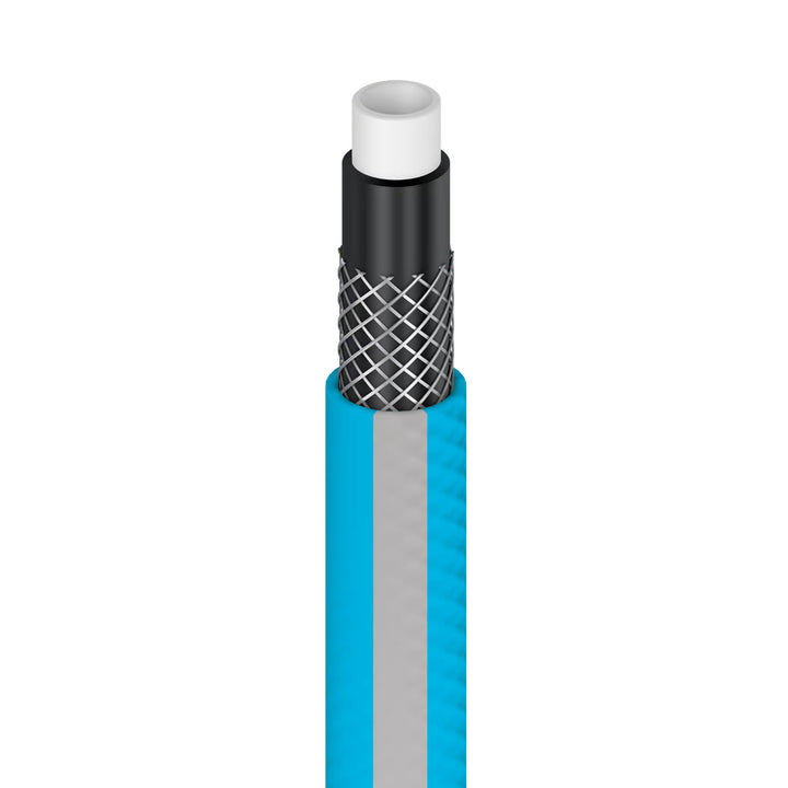 Vozík na hadicu Cellfast Aluplus 1/2" 60 m + Záhradná hadica Cellfast IDEAL 1/2" 20 m + Sada s priamym zavlažovačom Cellfast Basic 1/2"