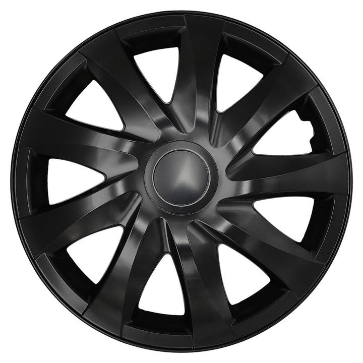 Univerzálne kryty kolies 16'' NRM DRACO čierna matná 4 ks