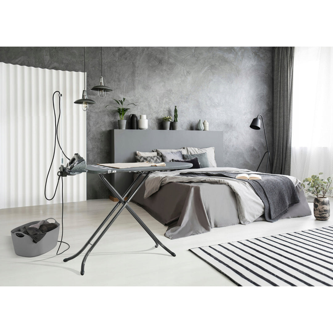 Žehliaca doska Leifheit Air Board M Black Plus, odráža teplo a paru, nastaviteľná výška, 72485