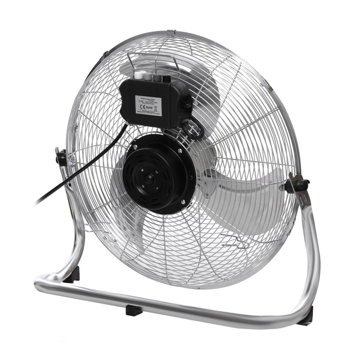 Podlahový ventilátor HanksAir, výkon 80 W, 3 prevádzkové stupne, vyrobený z pochrómovanej ocele, priemer 40 cm, dĺžka kábla 1,5 m, W021