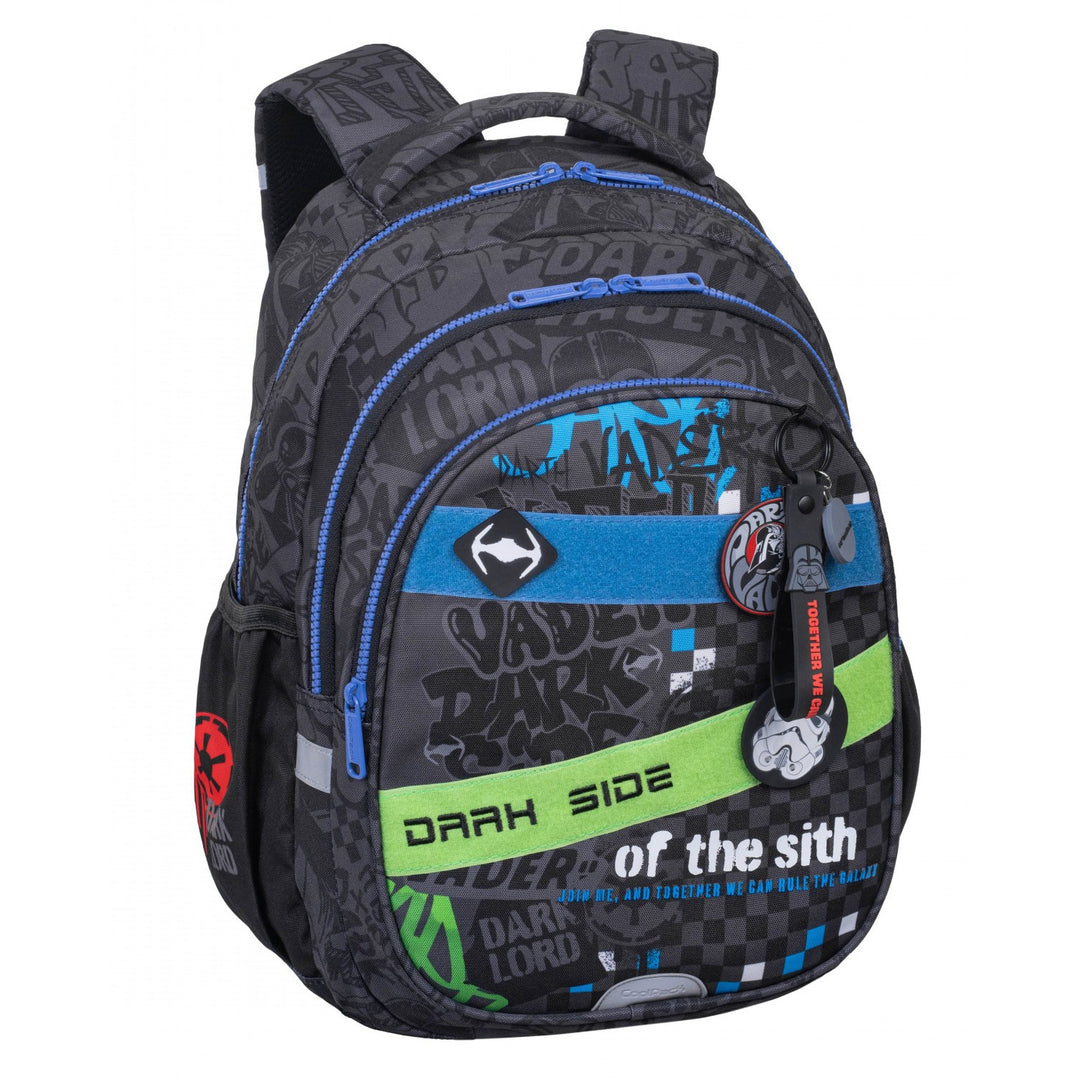 Školská súprava Star Wars Coolpack, 3-komorový batoh Jerry (15") s tvarovaným chrbtom a nastaviteľnými ramennými popruhmi a puzdro na písacie potreby Jumper 3 s príslušenstvom
