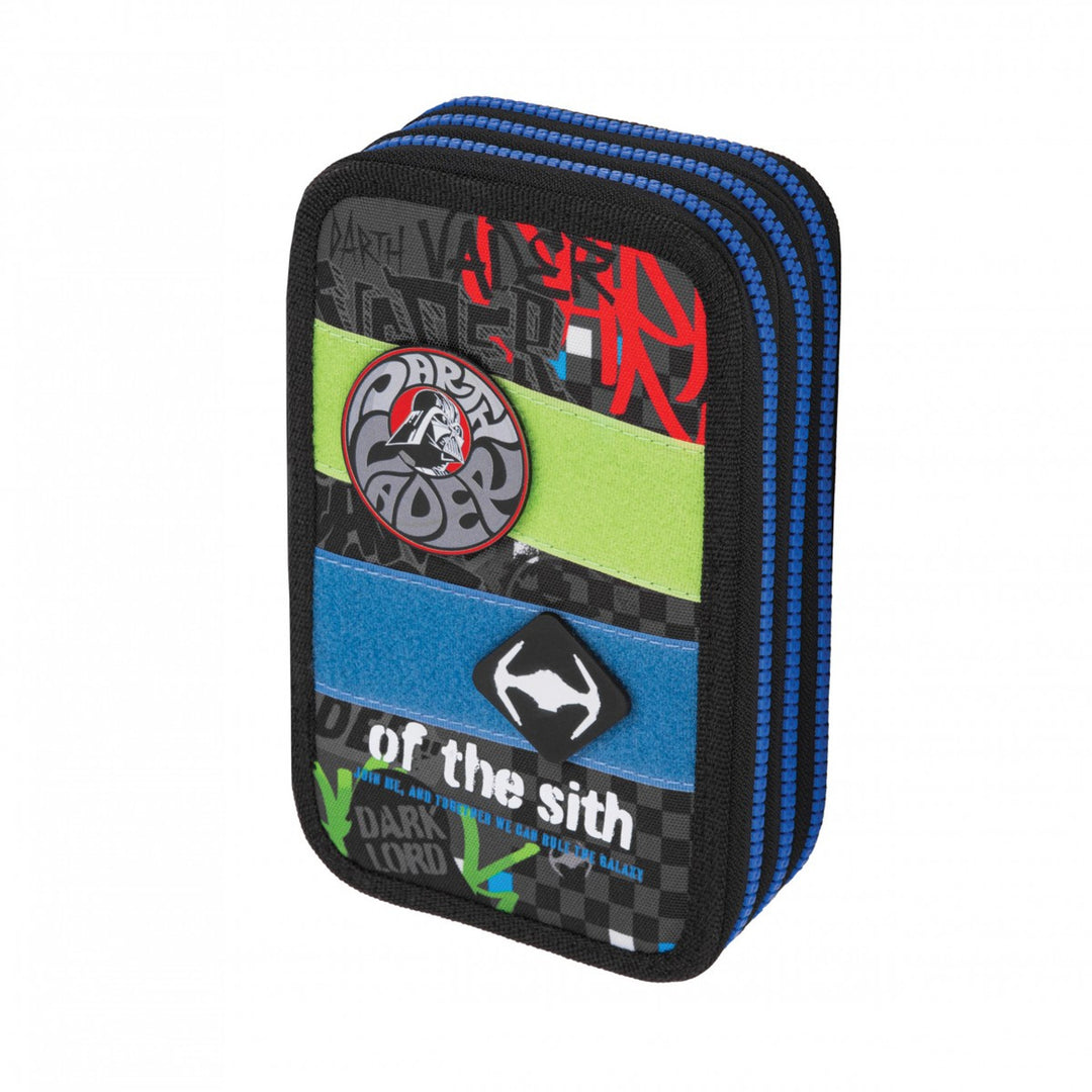 Školská súprava Star Wars Coolpack, 3-komorový batoh Jerry (15") s tvarovaným chrbtom a nastaviteľnými ramennými popruhmi a puzdro na písacie potreby Jumper 3 s príslušenstvom