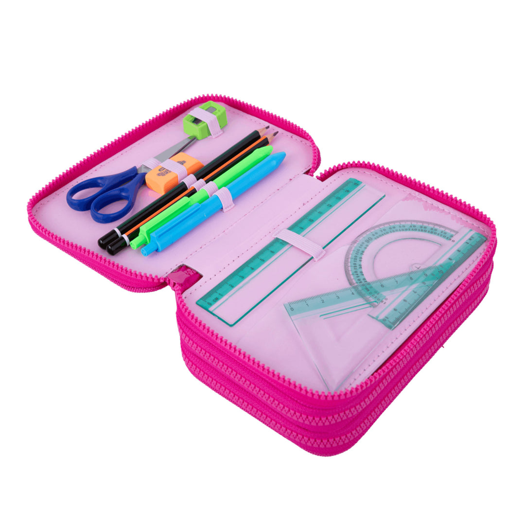 Školská sada Hello Kitty Coolpack, 3-komorový batoh Jerry (15"), puzdro na písacie potreby Jumper 3 s príslušenstvom a športová taška na topánky