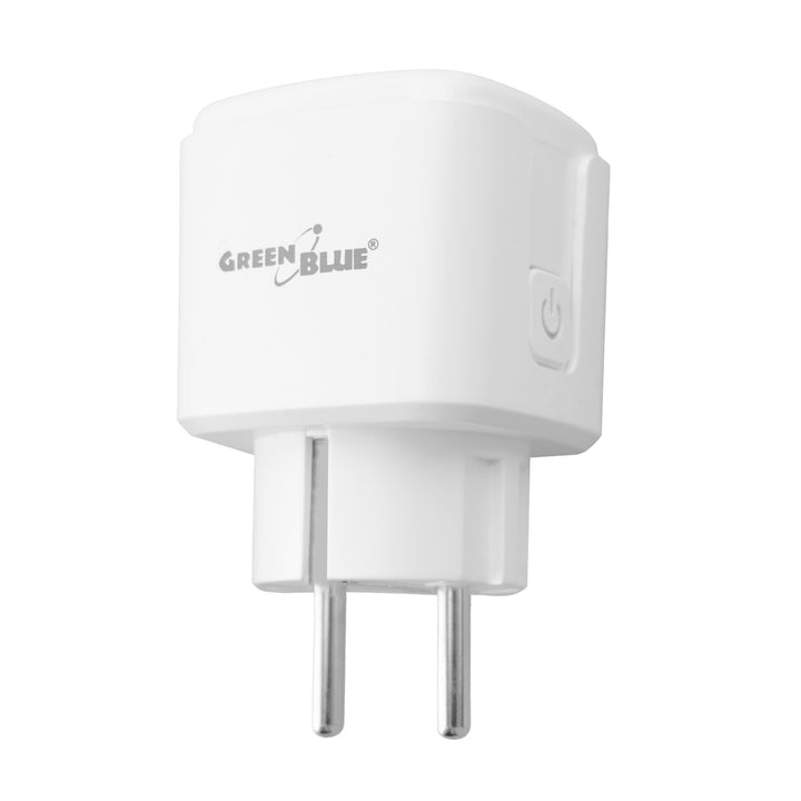 Diaľkovo ovládaná WiFi zásuvka GreenBlue, Android/iOS/Alexa/Google Home, časovač, wattmeter, max. 16 A/3840 W, GB735 W, 2 ks