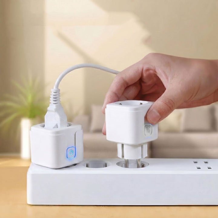 Diaľkovo ovládaná WiFi zásuvka GreenBlue, Android/iOS/Alexa/Google Home, časovač, wattmeter, max. 16 A/3840 W, GB735 W, 2 ks