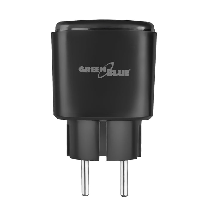 Diaľkovo ovládaná WiFi zásuvka GreenBlue, Android/iOS/Alexa/Google Home, časovač, wattmeter, max. 16 A/3840 W, GB735 B, 2 ks