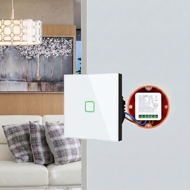 Zápustný WiFi relé GreenBlue, Android/iOS/Alexa/Google Home, 100–240 V striedavého prúdu, 50/60 Hz, max. 16 A, pre LED 150 W, GB739, 4 kusy