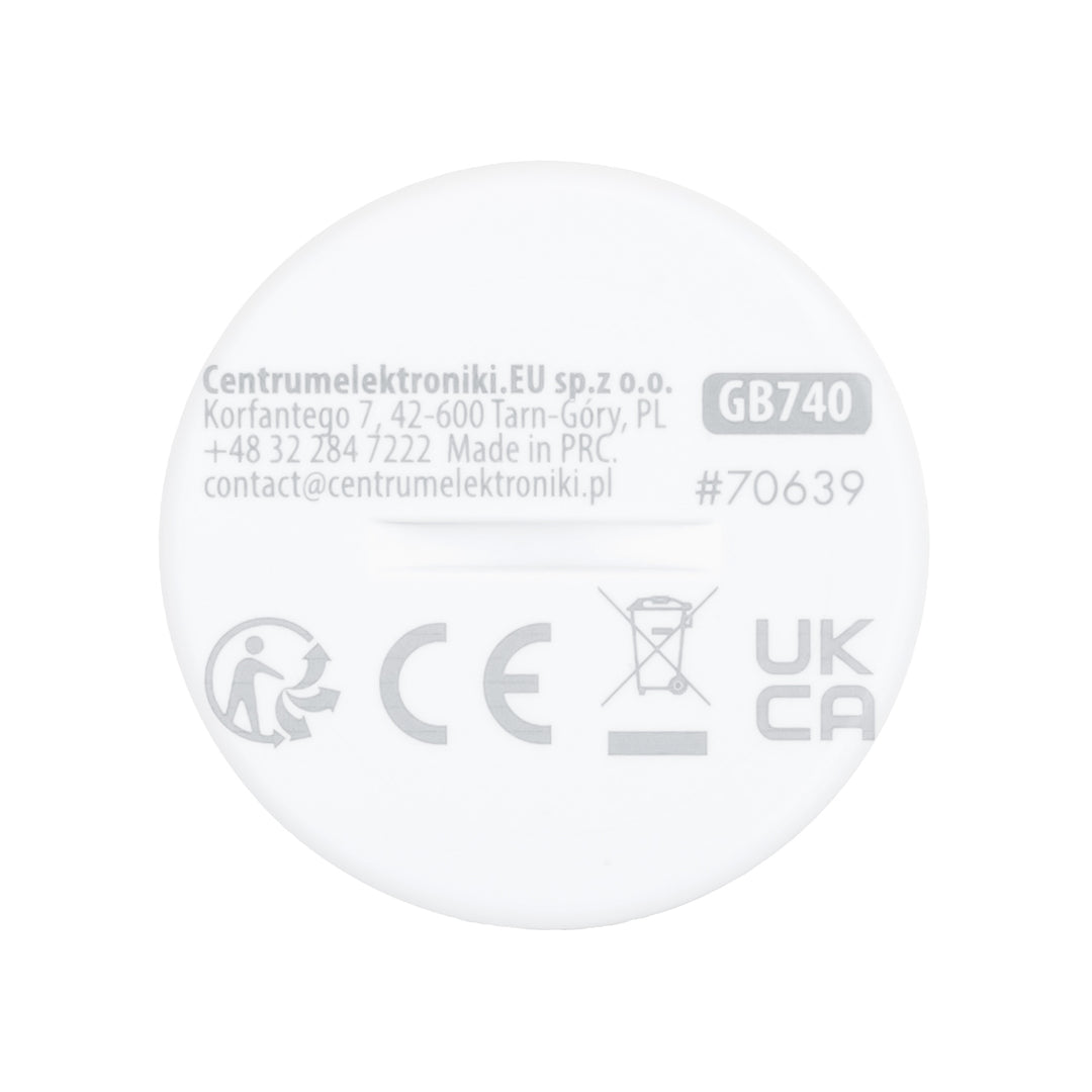 Bezdrôtový pohybový senzor Zigbee Tuya GreenBlue, Android/iOS, CR2450 DC 3,0 V, uhol detekcie 120° / do 8 m, GB740, 2 ks