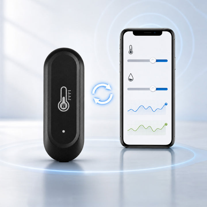 Vonkajší snímač teploty a vlhkosti WiFi GreenBlue, Android/iOS, 3,0 V DC, LR03x2, IP65, GB741, 2 kusy