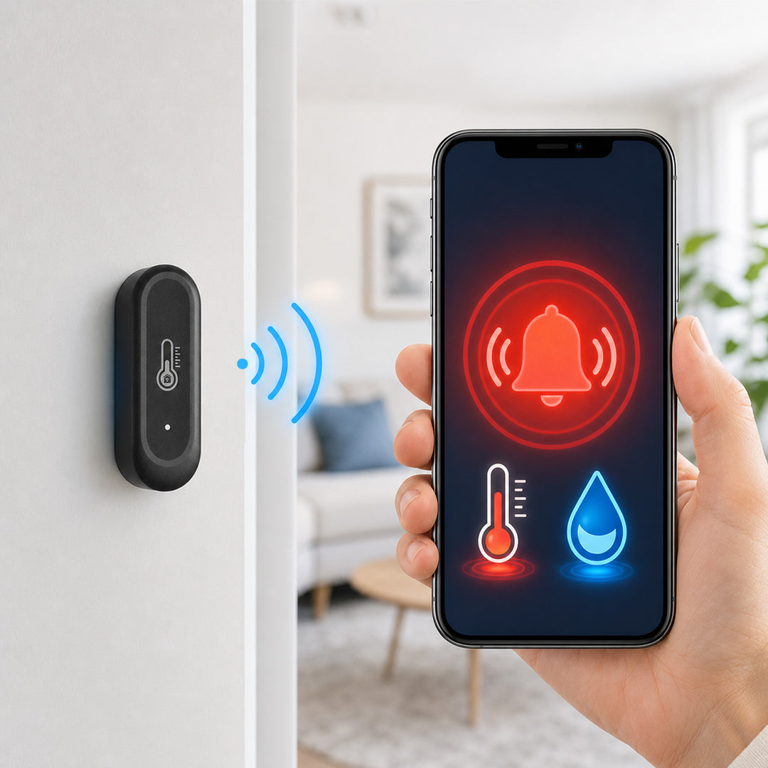 Vonkajší snímač teploty a vlhkosti WiFi GreenBlue, Android/iOS, 3,0 V DC, LR03x2, IP65, GB741, 2 kusy