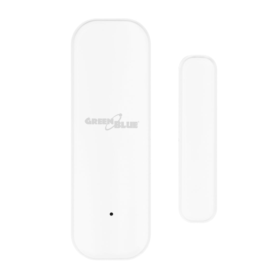 Bezdrôtový kontaktný spínač / snímač otvorenia WiFi GreenBlue, Android/iOS, na dvere / okná, 3,0 V DC, LR03x2, GB479 W, 2 sady
