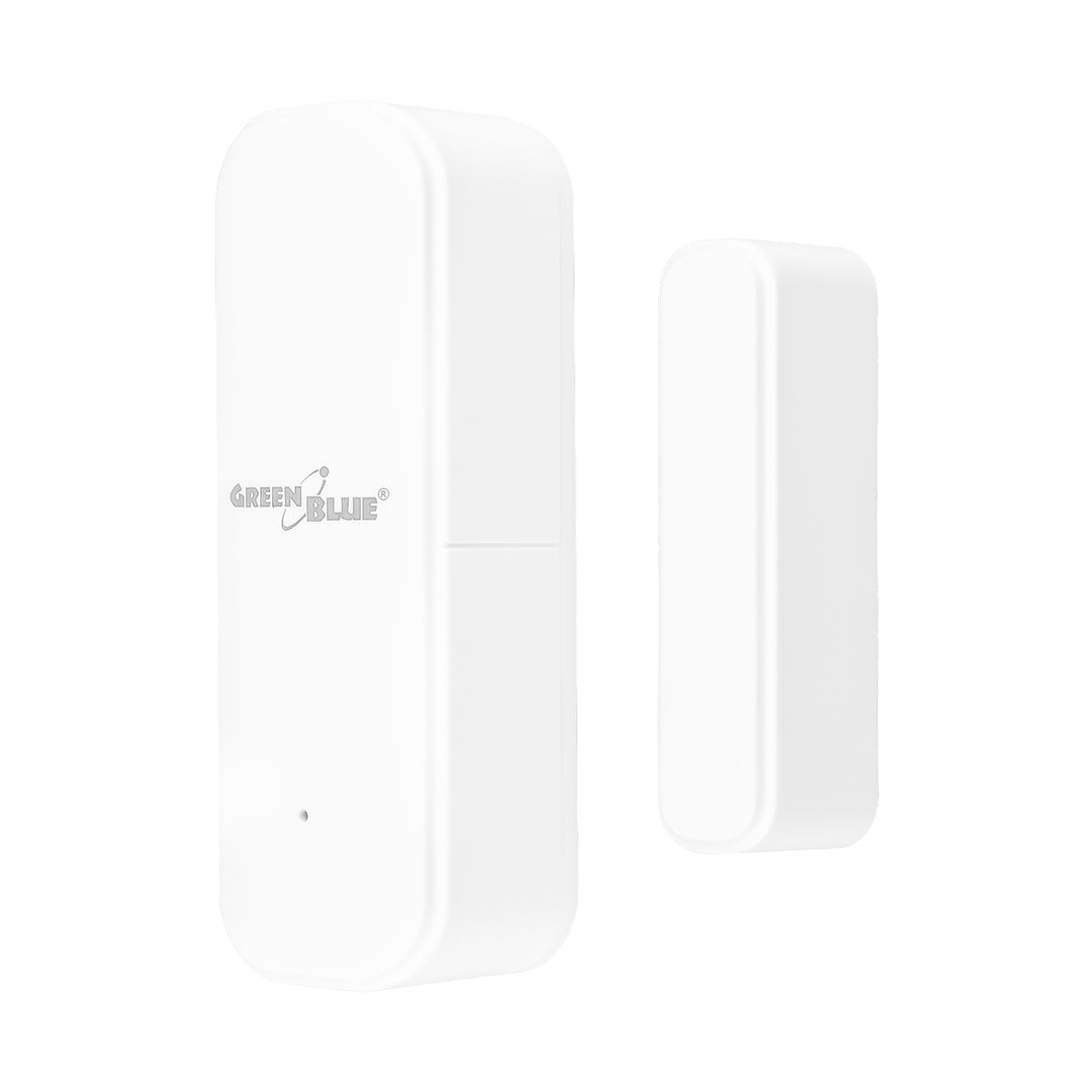 Bezdrôtový kontaktný spínač / snímač otvorenia WiFi GreenBlue, Android/iOS, na dvere / okná, 3,0 V DC, LR03x2, GB479 W, 2 sady