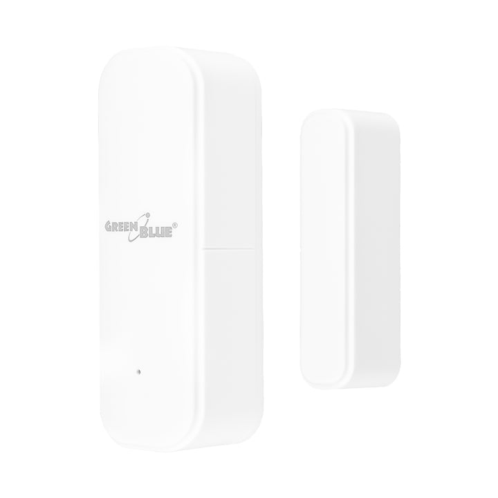 Bezdrôtový kontaktný spínač / snímač otvorenia WiFi GreenBlue, Android/iOS, na dvere / okná, 3,0 V DC, LR03x2, GB479 W, 2 sady