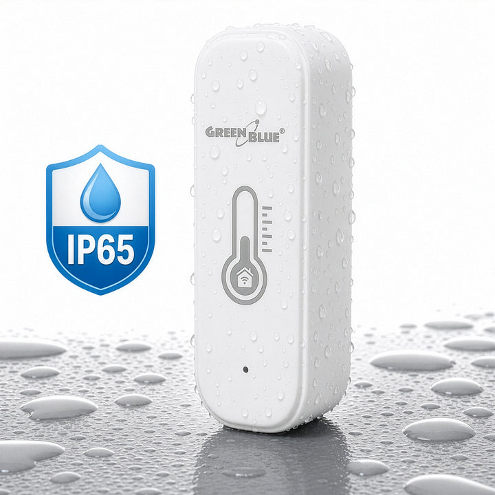 Senzor teploty a vlhkosti WiFi GreenBlue, Android/iOS/Alexa/Google Home, 3,0 V DC, LR03x2, GB737, 2 kusy