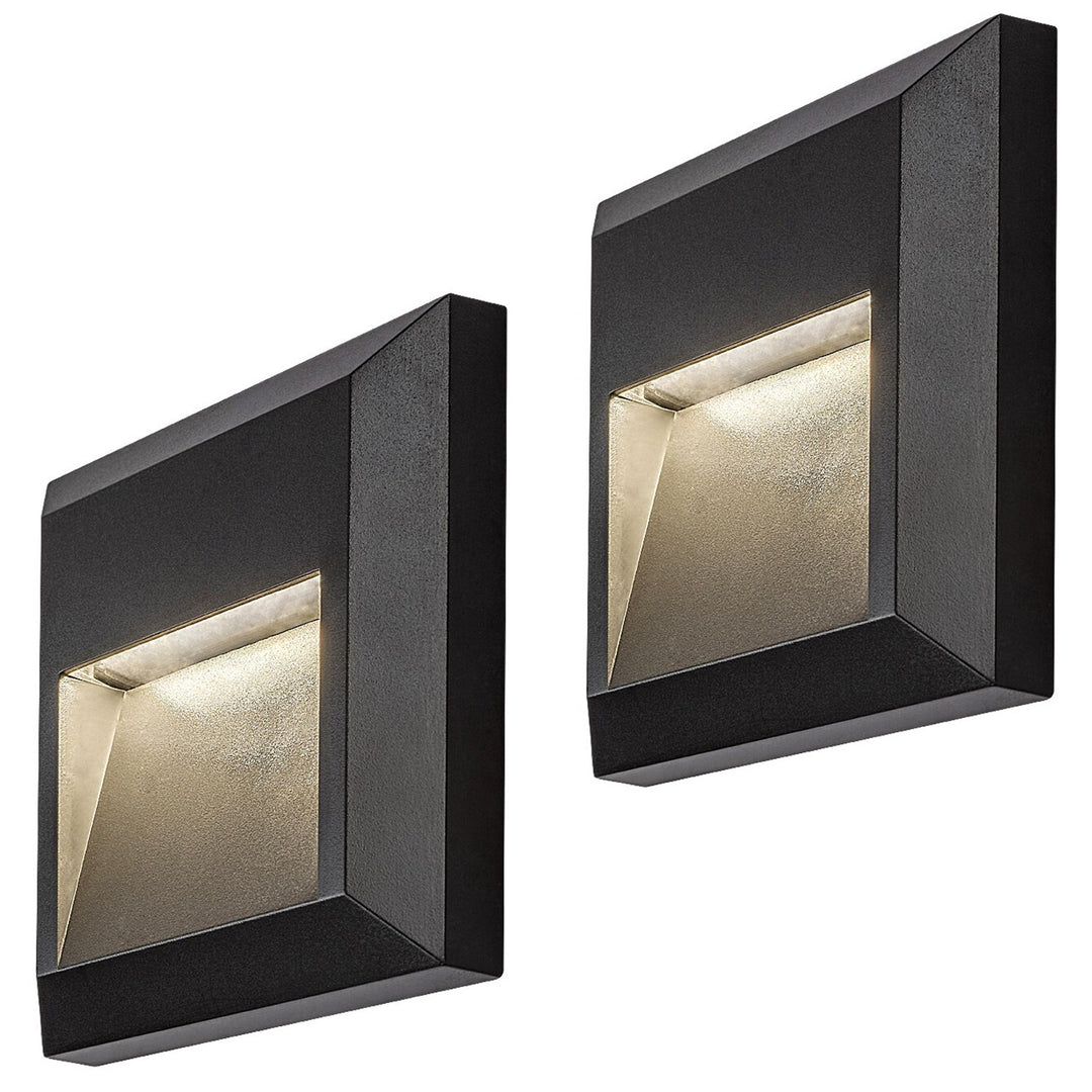 Lampa Rabalux, nástenná, vonkajšia, LED 4 W, antracitová, Trento, 2 ks