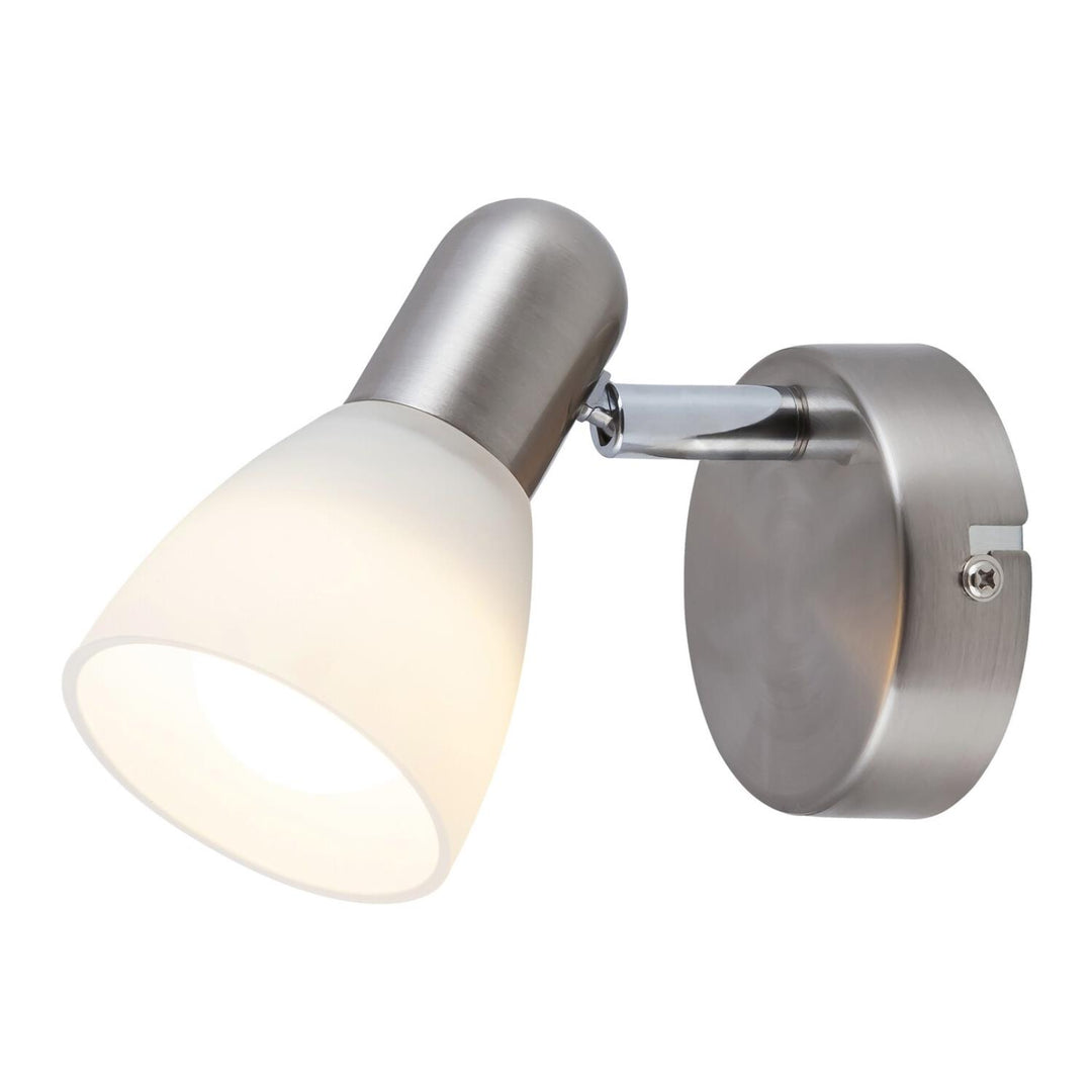 Lampa Soma spot E14, max. 40 W, saténovo chrómová, opálová, 6301, 2 ks