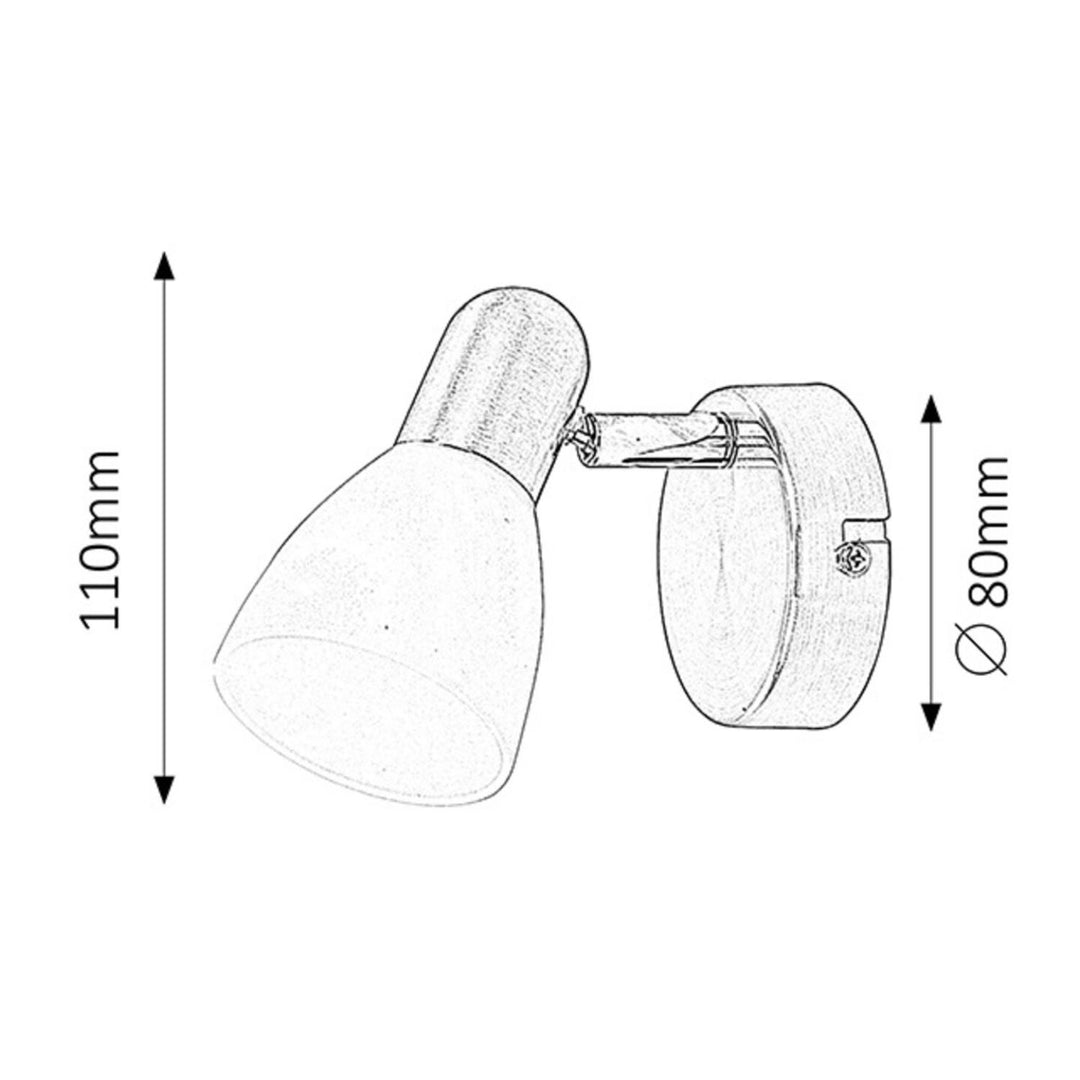 Lampa Soma spot E14, max. 40 W, saténovo chrómová, opálová, 6301, 2 ks