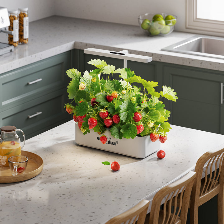 Inteligentný systém na vnútorné pestovanie rastlín GreenBlue, kvetináč SMART, objem 4 l, 220–240 V AC, 50/60 Hz, 0,4 A, GB133 + sada príslušenstva