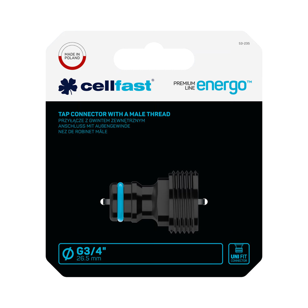 Prípojka s vonkajším závitom Cellfast ENERGO G3/4''