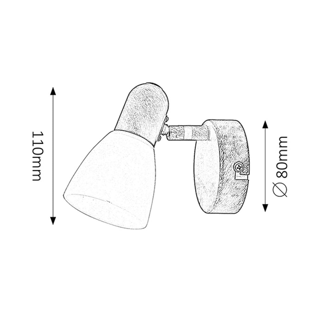 Lampa Soma spot E14, max. 40 W, antická hnedá 6591, 2 ks